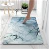 LZRYYBZ Tappetino da bagno in pietra diatomite antiscivolo anti muffa ad asciugatura rapida Tappetino da doccia in pietra di marmo d'oro Tappetino da bagno in gomma assorbente Tappetini da bagno