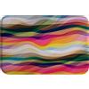 A.Monamour Tappetino per Il Bagno Antiscivolo Assorbente Morbido Sfondo Di Arte Astratta Onde Colorate Lavabile Tappeto Tappetini Doccia Passatoia da Cucina Zerbino Tappeti Cameretta 40x120cm