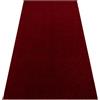 rugsx ETON PLUS Tappeto - Monocolore e liscio in rosso - Morbido e moderno per soggiorno e camera da letto - 350x400 cm