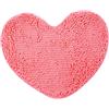Tubayia Tappeto a Forma di Cuore, Tappetino per Bagno, Tappeto per Cucina, Tappeto per Soggiorno (Rosa, 60x70cm)