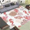 Buohwiwe Tappeto 3D Cavalluccio Marino di Corallo Tappeti Camera da Letto - Antiscivolo Lavabile Flanella Tappeto Cavalluccio Marino Corallo - Tappeto Soggiorno Moderno Decorazioni Tappeto Camera 120x180 cm