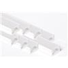 AFTERTECH 8x 1metro (8M) 1207B 12x7mm Profilo Alluminio BIANCO Minimal Per Strisce Strip LED Barra Rigida INTERA 1MT 1m + Copertura OPACA (8x 1metro 1207bianco fog)