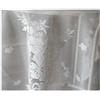 L'ATELIER 17 Runner da tavola cucina in pizzo con fiori ricamati, Shabby Chic Sunset 50x150 cm 3 varianti BIANCO
