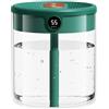 DONGKER Umidificatore Mini, 2 L USB Umidificatori Silenzioso da Tavolo con Doppia Porta di Nebulizzazione e Luce Notturna per Camera da Letto, Ufficio, Casa, Viaggi