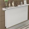 Leaceuv Mensola Sopra Termosifone,Copri Caloriferi,Copri Termosifone Moderno Alluminio,Copertura Termosifone con Staffa da 5 cm,Copritermosifone Bianco,Copricalorifero,Senza Foratura,per Soggiorno,Ufficio(60C