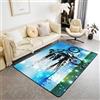 HATEGE Tappeto Salotto 140 x 200 cm Bicicletta Tappeti Camera da Letto 3D Mountain Bike Tappeto Antiscivolo Lavabile, Tappeti per Esterno Soggiorno Cucina DT112