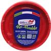 TEKHOME PIATTI PLASTICA 22cm iatti plastica colorati lavabili e riutilizzabili Rotondi per Compleanno,Festa, Matrimonio (ROSSO, 100pz)
