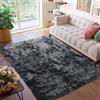 CUIMEI Tappeti Moderni Soggiorno 200 x 350 cm, Facile da Pulire, Assorbente Alta Densità di Pelo, Varie Misure e Colori, per Salotto, Ufficio Tappeto Peloso Camera da Letto, Grigio Scuro