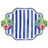 Blanc Mariclo Blanc Mariclò Tovaglietta da cucina in vinile con frutta Vietri 45x30 cm 4 varianti(1pz) Fichi