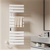 EMKE Scaldasalviette Elettrico Bagno, 1300x500mm, 440W, Bianco, Lato Sinistro, Scalda Asciugamani, Schermo Tattile, Termoarredo Elettrico Bagno con Controllo Wi-Fi, Funzione Timer