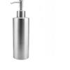 Zoegneer Dispenser di sapone in acciaio inox, con pompa manuale, adatto per bagno e lavello della cucina, con struttura e testa rimovibile per comode ricariche (400 ml)