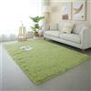 XIEMINLE Tappeto per soggiorno a pelo lungo, morbido, grande, per camera da letto, comodi e soffici, lavabile, antiscivolo, per camera dei bambini, salotto e corridoio (180 x 200 cm, verde)