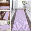 Wassly Tappeto Passatoia cucina Antiscivolo Lavabile Lungo Tappeti Runner ingresso interno Viola Astratto 50X180CM Moderno Antimacchia Tappeto Passatoie per Corridoio Tappetino bagno Soggiorno per metro