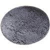 Inzopo Tappeto Microfibra Bagno Assorbente Antiscivolo Rotondo Complementi Decorazione Casa 80 cm Grigio