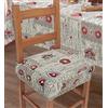 Confezioni Giuliana Set cuscini coprisedia jacquard con fascia elastica MOENA sedia cucina Made in italy - 4 Cuscini
