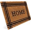 Entrando Zerbino in cocco 40 x 60 cm - 20 motivi eleganti - per esterni, robusto, antiscivolo, ideale per la porta di casa coperta (casa con strisce)
