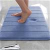 Rr tianshi Tappetino da bagno antiscivolo, extra morbido, assorbente, ad asciugatura rapida, in memory foam, 50 x 90 cm, blu