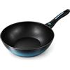 briebe MARE Wok Induzione, Acciaio Forgiato 26 cm, Antiaderente Senza PFOA, Casseruole Professionali, Alta Resistenza, Adatte a tutti i tipi di Fuochi, Prodotto in Spagna