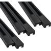 Jandei - Binario monofase per faretti a LED, montaggio superficiale. Lunghezza: 1 m. Ideale per vetrine, affari, negozio, casa, spogliatoio... (nero, 6 unità)