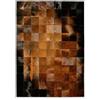 Vip Leather - Nuovo tappeto in pelle di mucca Patchwork. Design esclusivo. Codice Ar126 (240 cm x 300 cm)