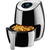 tectake® Friggitrice ad Aria Calda 3.6 l, Robot Cucina, 2.6 Litri/1350W, Display, Touchscreen LED, Cassetto Removibile Cestello, Temperatura e Tempo Regolabili, Libro Ricette Friggitrice ad Aria
