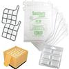 Mazzocchia KIT SACCHETTI E FILTRI PER VORWERK KOBOLD FOLLETTO VK 135 136 COMPATIBILE