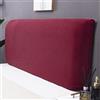 YUPAK Testata Letto Matrimoniale Copri, Copertura Per Testiera Per Letto Copri Testata Letto, Peluche Addensare Elastico All-inclusive Antipolvere Copritestata Letto,Burgundy-170~190CM