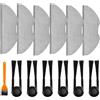 NiuLumea Kit di ricambio per Xiaomi H40 OV51 Aspirapolvere Spazzole Laterali Mop Panni Spazzola di Pulizia Nylon Microfibra Filtro Carta Mix