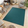 TAPISO Mono Tappeto Salotto Pelo Corto Design Moderno Monocromatico Tinta Unita Monocolore Tonalità Blu Verde Tiffany Soggiorno Camera da Letto Sala OEKO-TEX 160 x 220 cm