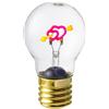 Baroni Home Lampada da Tavolo a forma di Lampadina, Ricaricabile con Cavo USB, Senza Fili, Luce LED, 7x7x12cm Cuori con Freccia