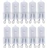 AVFORA 10 pezzi di lampadine alogene G9 a guscio smerigliato bianco caldo 2800K-3000K, adatte per la sostituzione di forni, mobili e luci del forno 40W-10PCS G9-220V