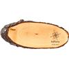 MASTERLASER3.0 Tagliere in legno Personalizzato Tagliere con corteccia ovale Centro tavola misure 45x17 cm Personalizzabile con Nome, Iniziali, Data. Migliore idea regalo (NOME)