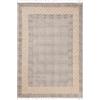 CASAVANI Kilim, tappeto in cotone Dhurrie orientale, spesso 0,5 cm, facile da lavare a mano, in cotone, per interni ed esterni, per soggiorno, camera da letto, 15 x 20 cm, colore: beige e nero