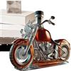 Fyrdyn Decantatori per Vino - Decanter Liquori Stile Moto Bottiglia Vino | Originale Dispenser per Liquori per Appassionati di Moto Da Casa Whisky Vodka