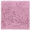PANA® Tappeto da bagno in ciniglia premium (45x45 cm) - Per WC e doccia, superficie ultra morbida - Antiscivolo e lavabile - Colore: Rosa