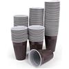 Commerline Tazze Termiche Monouso Marrone-Bianche 180 ml | 200 Pezzi Tazze per Bevande Calde Monouso per Distributori Automatici | Bicchieri di Plastica Compatibili con Distributori Automatici 0,18l