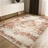 benuta Basic Tappeto Suki - Crema/Arancione 160x230 cm - Sintetico - Rettangolare vintage orientale - Facile soggiorno camera letto