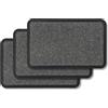 Astra Zerbino per esterni e interni - 50 x 80 cm Set da 3 Linee grigie - Zerbino antiscivolo - Tappeto cattura-sporco molto resistente - Zerbino per gradini