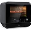 Klarstein Friggitrice ad aria compatta da 2450 W, friggitrici a riscaldamento rapido per cucine, friggitrice ad aria sottile e grande da 18 litri con funzione di mantenimento in caldo