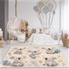 AUWUUA Tappeto per cameretta dei bambini con simpatico koala, 80x160 cm, morbido e antiscivolo, lavabile, per interni, soggiorno, camera da letto, veranda, sala giochi