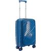 NPLE Bagaglio a Mano S 55x40x20 cm con Porta PC, Polipropilene, 4 Ruote Doppie, Zip Antifurto e Blocco 3 Combinazioni, Compatibile Ryanair EasyJet ITA (Ottanio, S)