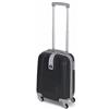 Or&My Bagaglio a Mano 52x35x20 cm - Valigia Rigida in ABS Leggera e Resistente - 4 Ruote Rimovibili Girevoli 360° - Compatibile con tutti compagnie aeree - Trolley da Cabina Offerta Mod.188 (Nero)
