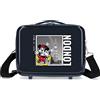 Disney Topolino e Minnie viaggiano per il mondo Borsa da toilette adattabile blu Londra 29x21x15 cm ABS rigido 9,14 l 0,8 kg