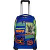 Franco Cosimo Panini Editore - WWF Boy Zaino Organizzato con Trolley (Blu)