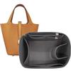 XIAOYIBAIHUOUK Borsa organizer foderata borsa portaoggetti borsa portaoggetti inserto borsa cosmetica portatile for Hermes Picotin 18/22/26(Gray A,Picotin 18)