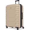 Smartbox valigia rigida L+ estendibile 76 cm | trolley grande 52×33-36×76 cm con 4 doppie ruote & serratura TSA | polipropilene leggero - Edition 01