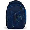 satch match Zaino da scuola dalla 5ª classe, ergonomico, espandibile fino a 35 L, stabile, tasca frontale extra Blue Tech - Blu scuro