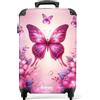 NoBoringSuitcases.com Valigia Trolley Bambina 55x40x20 cm Farfalle Viola