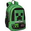Franco Cosimo Panini Zaino Scuola - Con interno Organizzato - Minecraft - Verde
