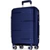 POSH Valigia L 65x45x27 cm - Bagagli rigida da 62 L in polipropilene - Trolley ultraleggero da 3,2 kg con serratura TSA e doppie ruote silenziose a 360° - Robusta viaggio da stiva con ruote